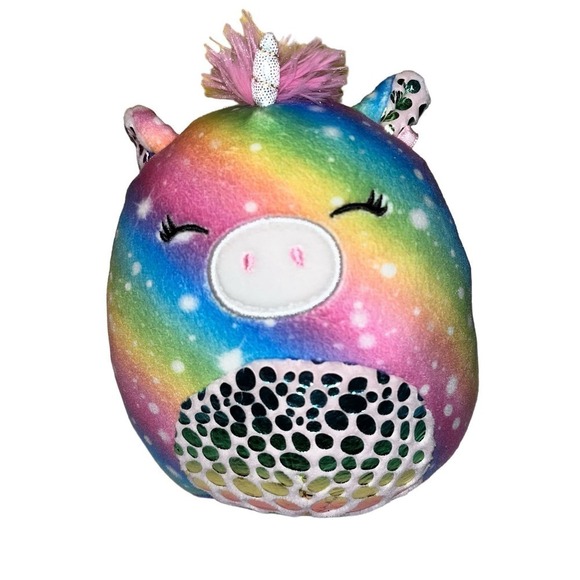 Squishmallows Prim The Rainbow Unicorn Tie Dye Cosmic Sky Stars Dreaming 5-inch - Picture 1 of 4